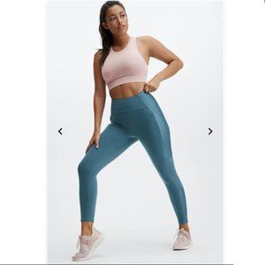 Fabletics High-Waisted Motion365 Run 7/8 Leggings Teal S